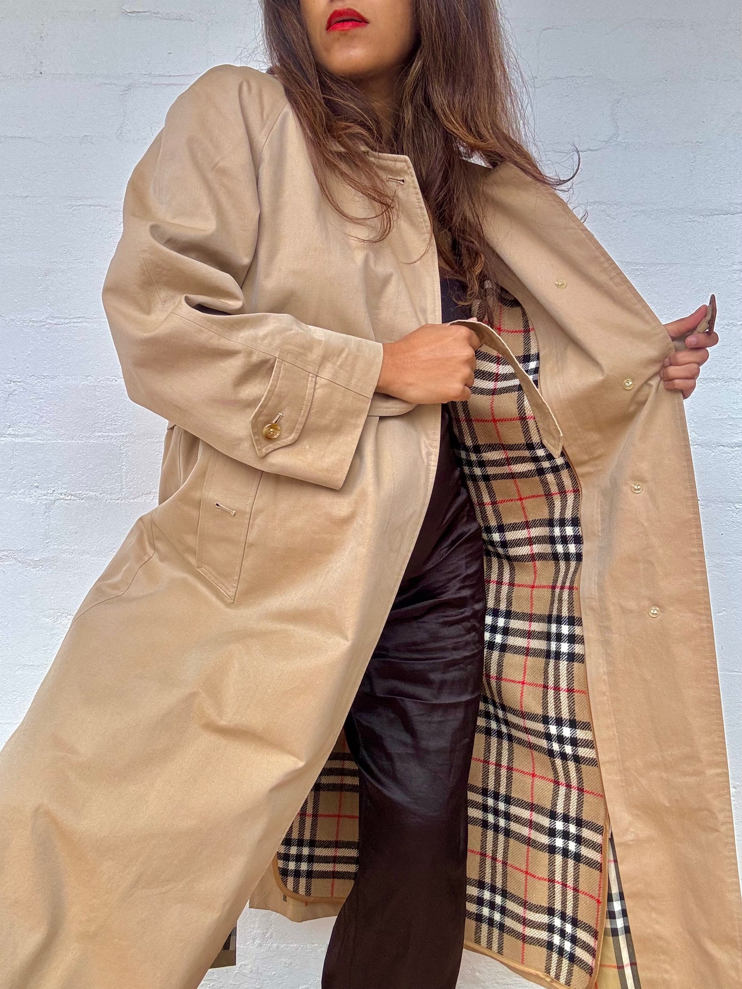 Burberry Balmacaan Trench Coat With Detachable Wool Lining - Beige