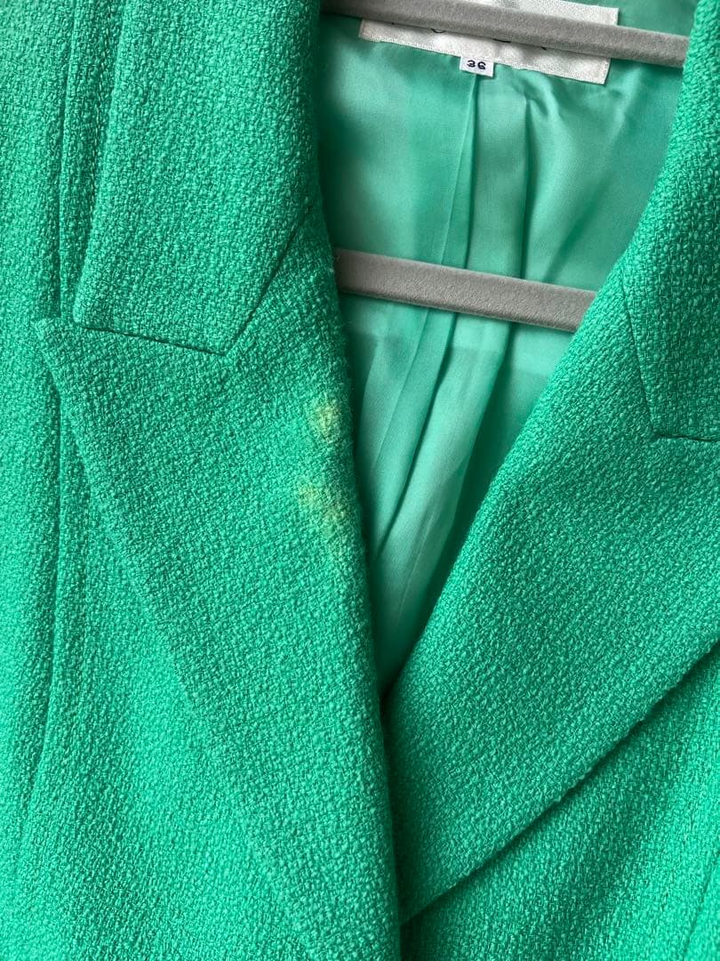 Saint Laurent Wool Blazer - Emerald