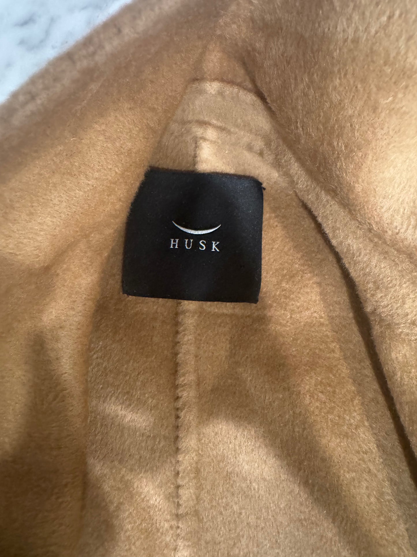 Husk Tuva Cashmere Coat - Camel