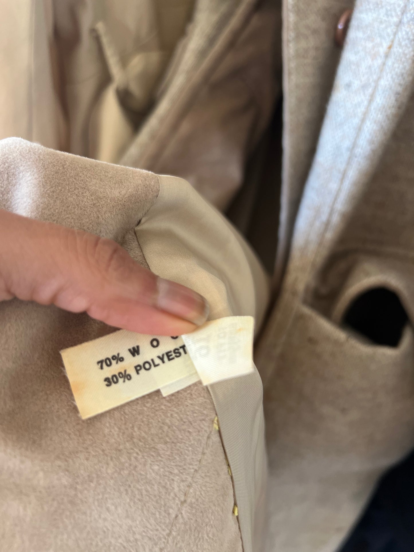 Vintage Wool Trench Coat