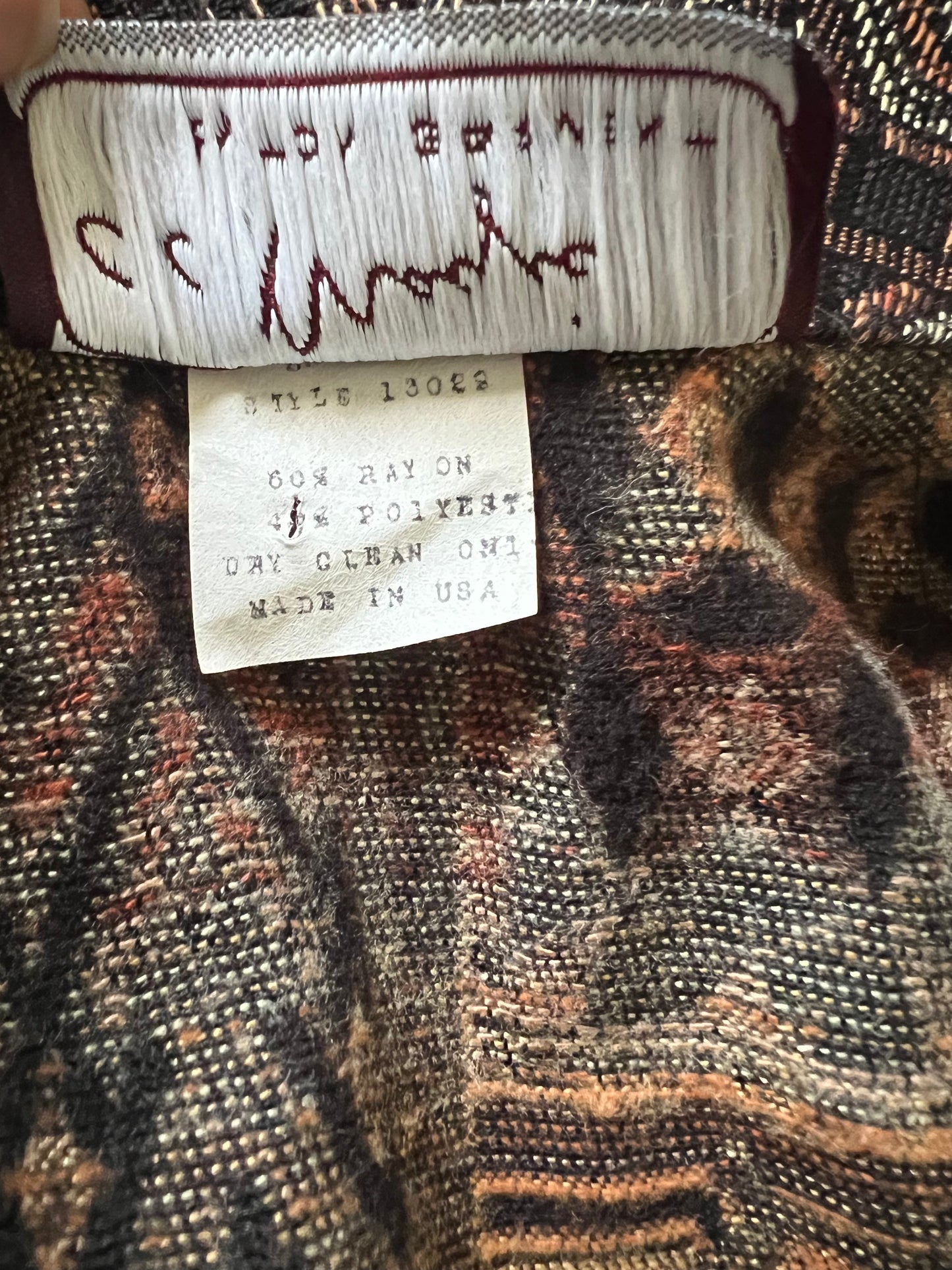 Vintage Tapestry Cropped Jacket