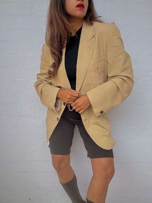 90's Vintage Dior Embroidered Blazer