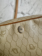 Authentic Vintage Christian Dior Monogram Honeycomb Crossbody