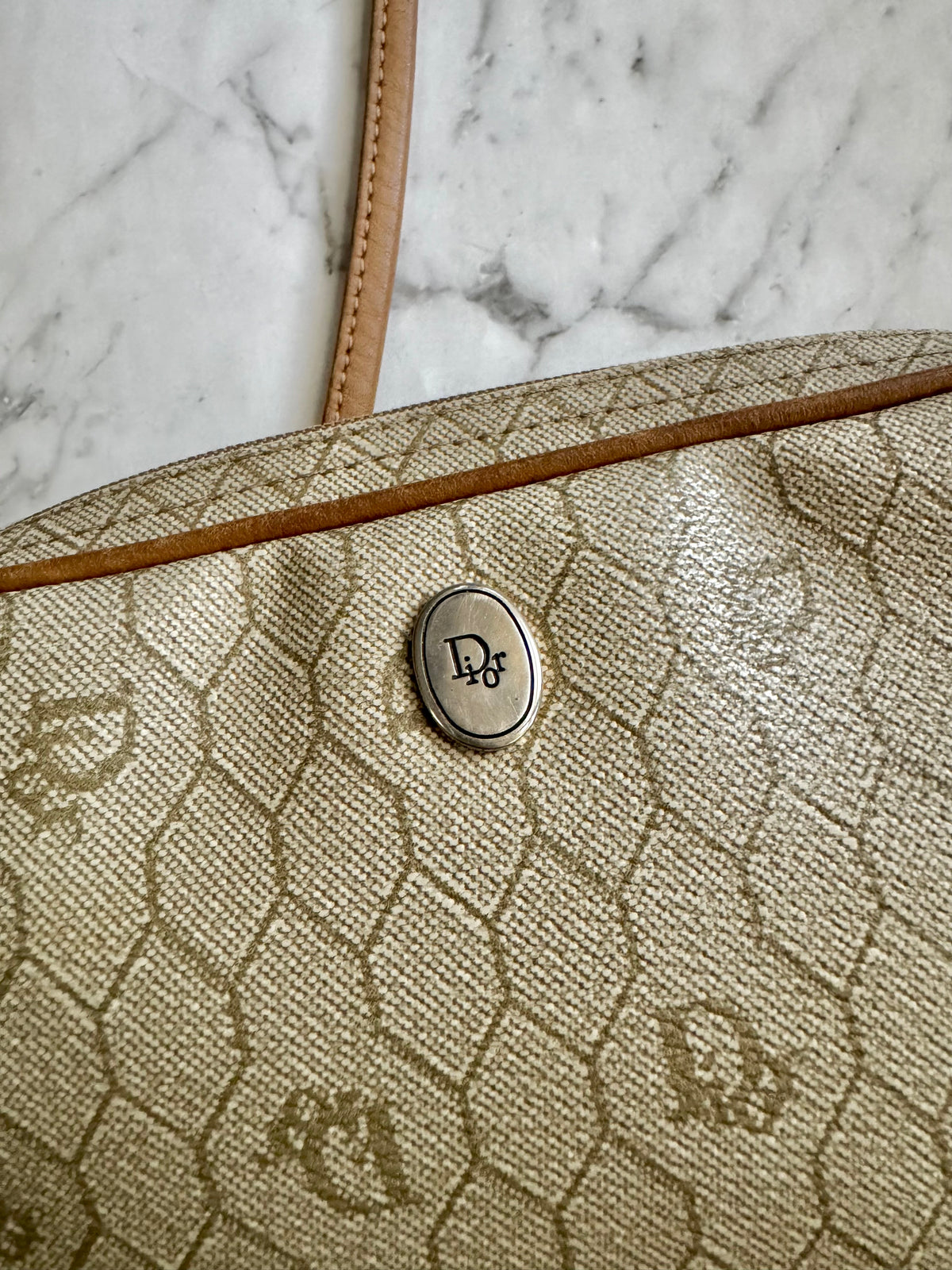 Authentic Vintage Christian Dior Monogram Honeycomb Crossbody