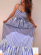 J.Crew Striped Maxi Dress
