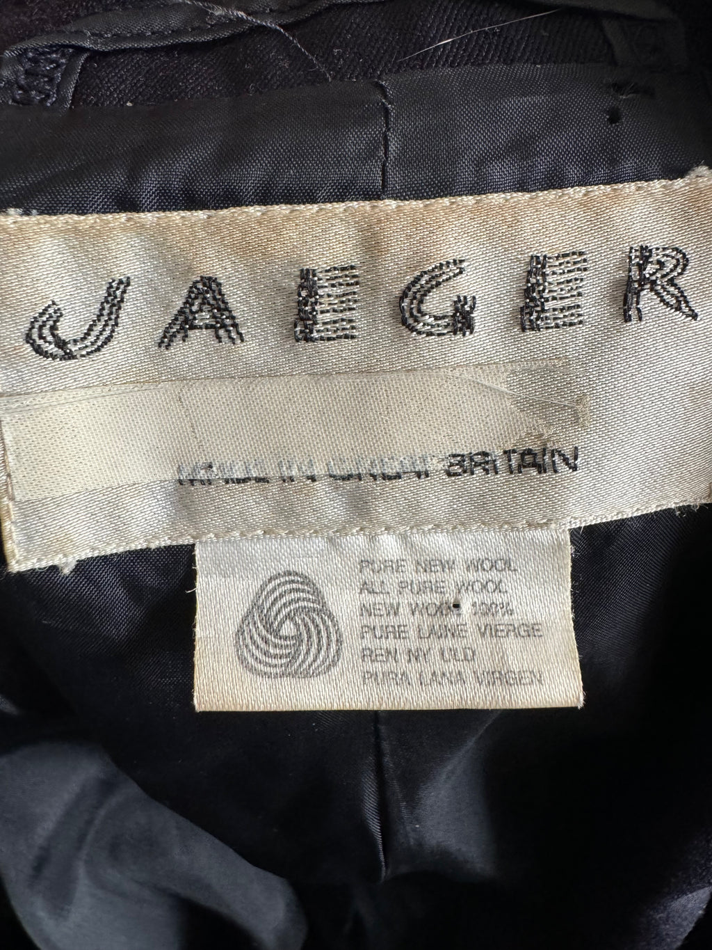 Vintage Jaeger Wool Blazer - Navy