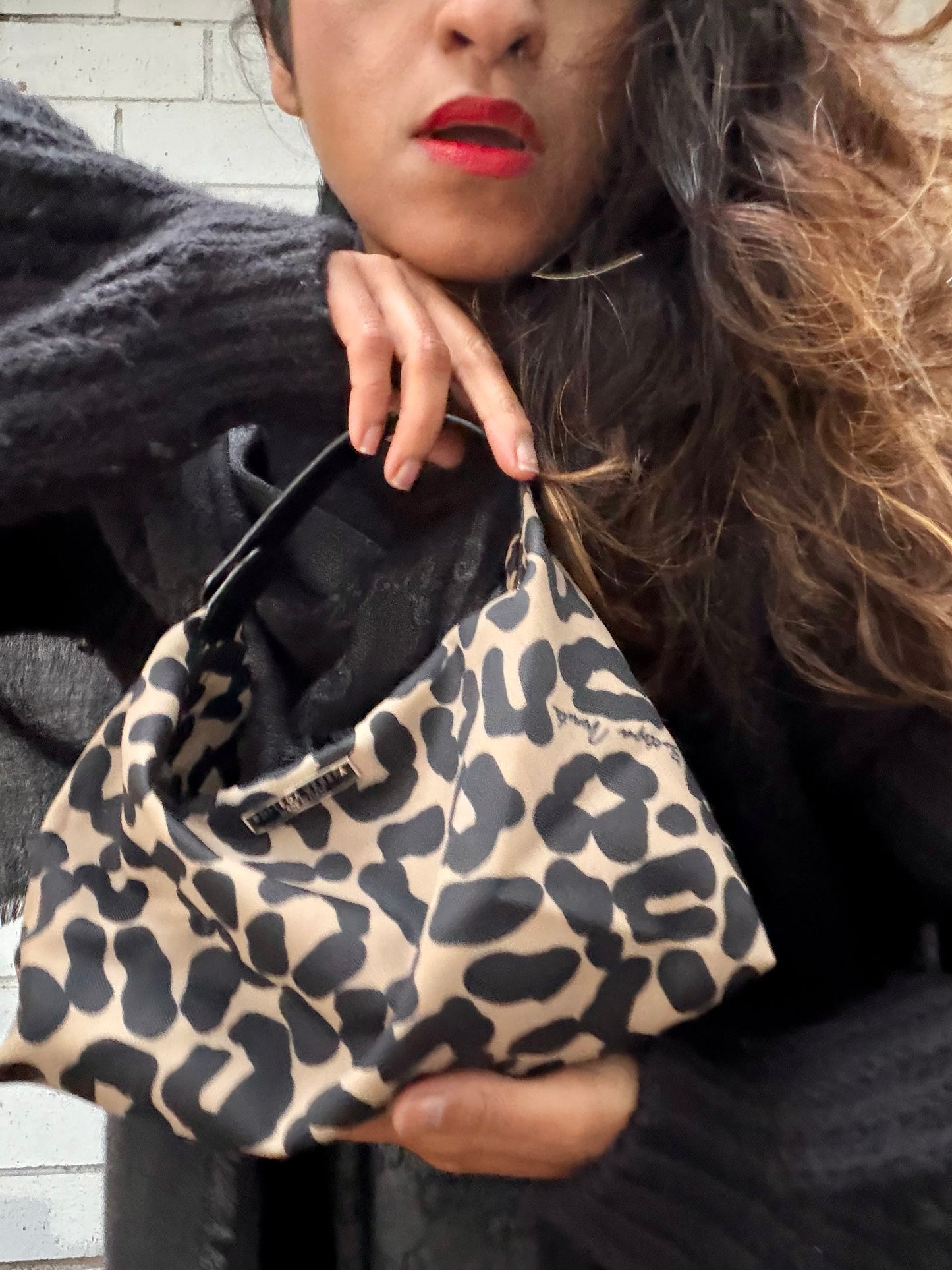 Bottega Veneta Leopard Leather Vanity Pouch