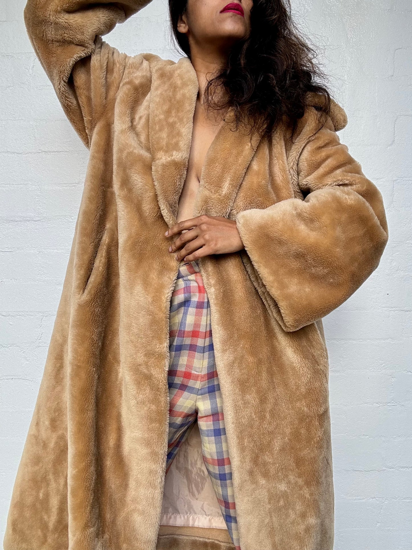 Vintage Cuddly Teddy Bear Coat