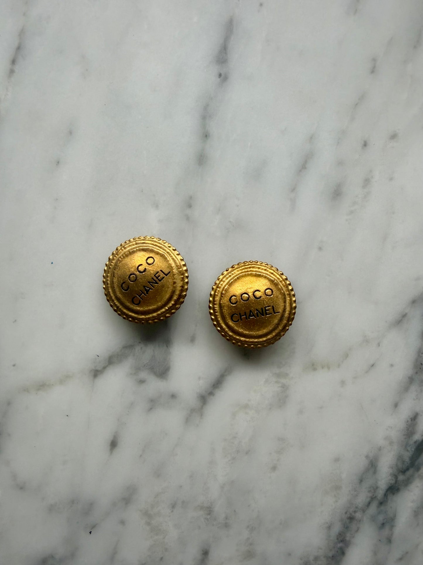 Vintage Chanel Coco Clip On Earrings