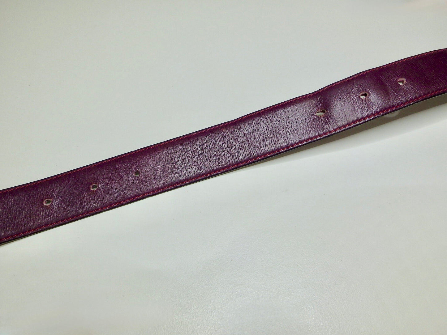 Vintage Céline 1990s Paris Arc de Triomphe Signature Leather Belt