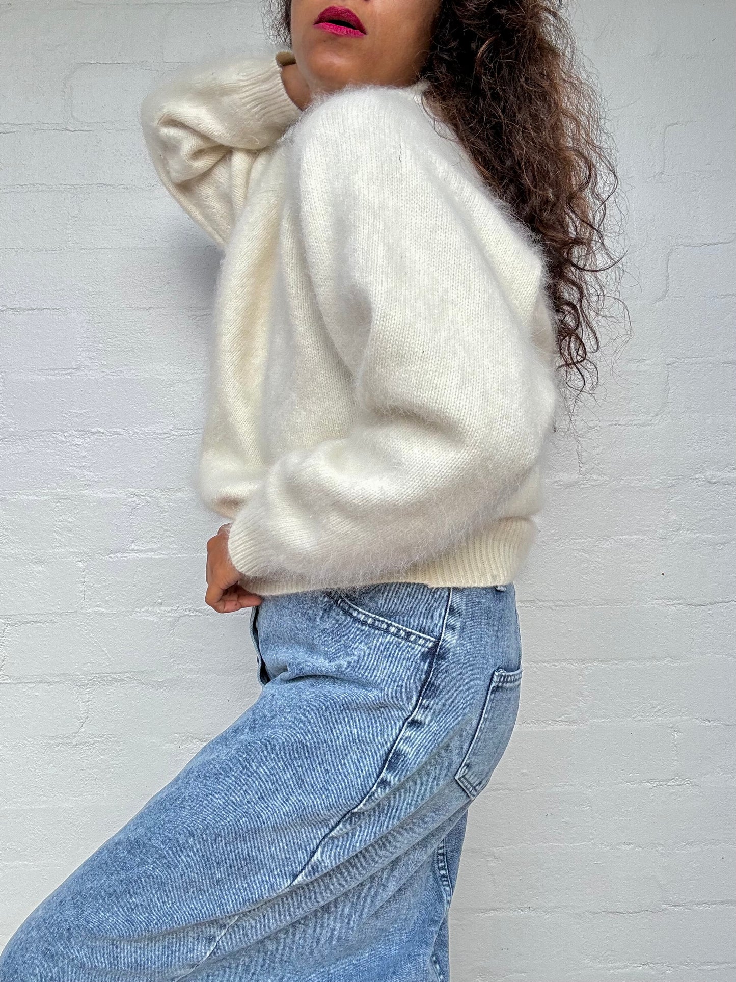 Vintage Angora Knit Sweater