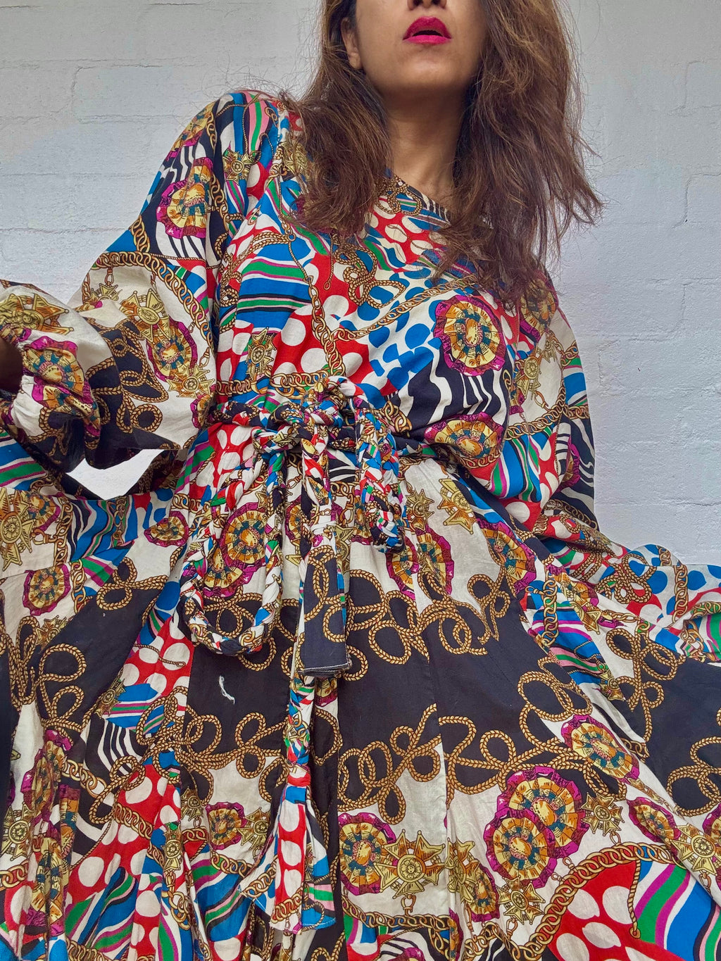 RHODE Caroline Chain Print Mini Dress