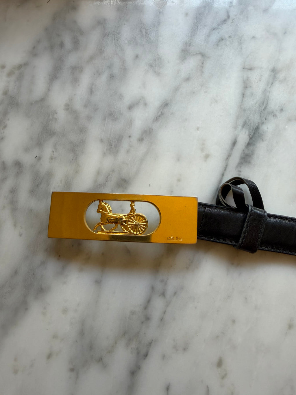 Rare Vintage CELINE Carriage Studded Belt