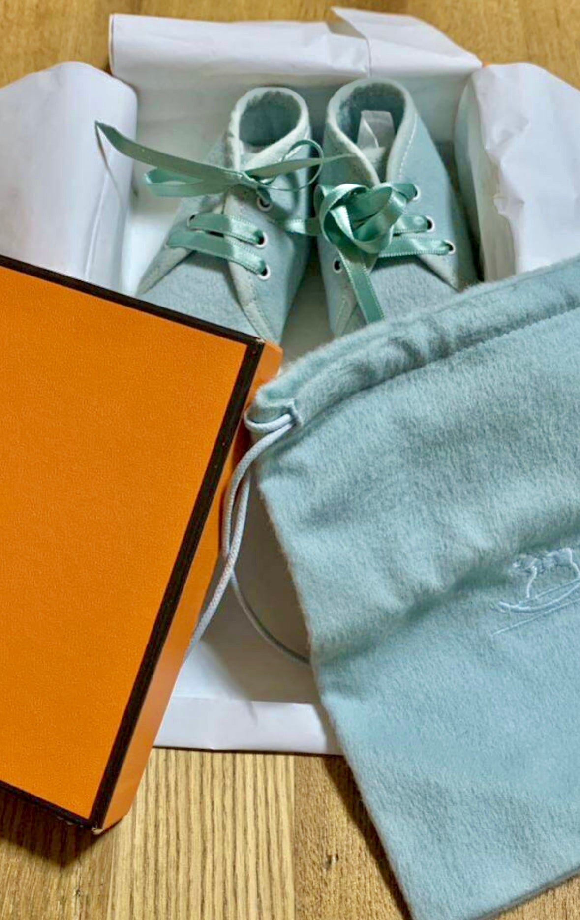 Vintage Hermès Baby Booties
