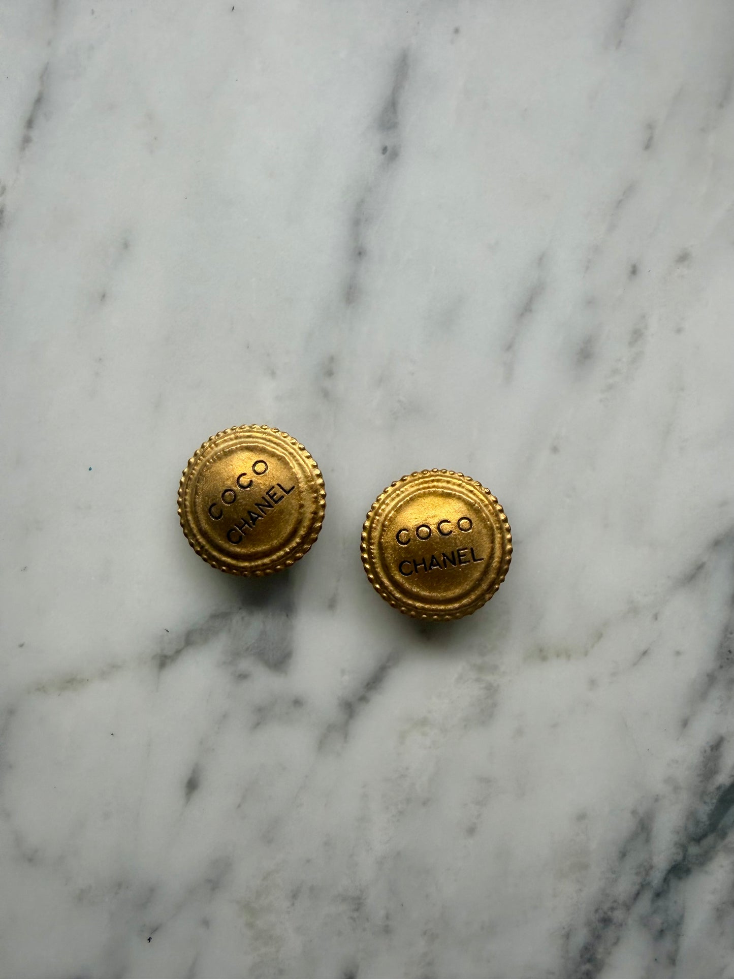 Vintage Chanel Coco Clip On Earrings