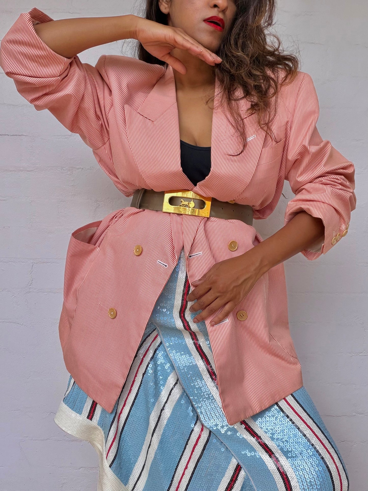 Rare Vintage CELINE Carriage Studded Belt