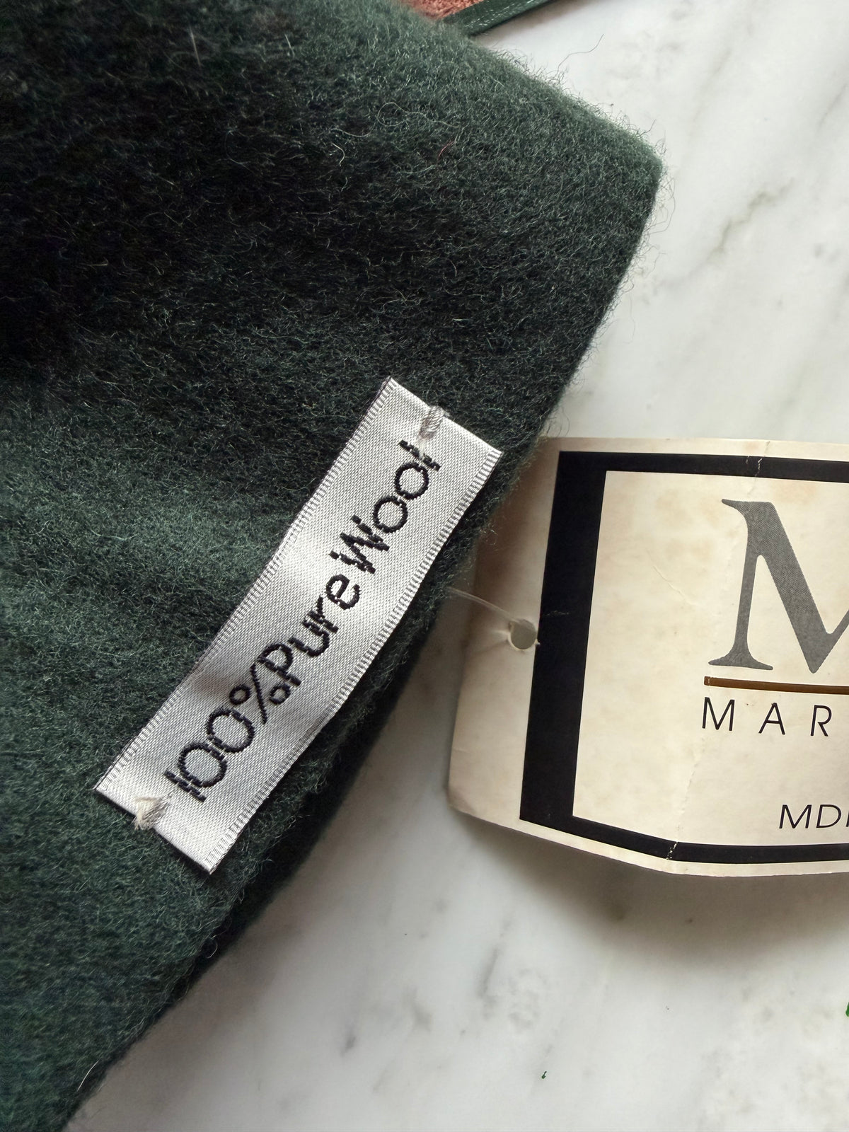 Vintage Wool Double-Breasted Maxi Coat - Forest Green