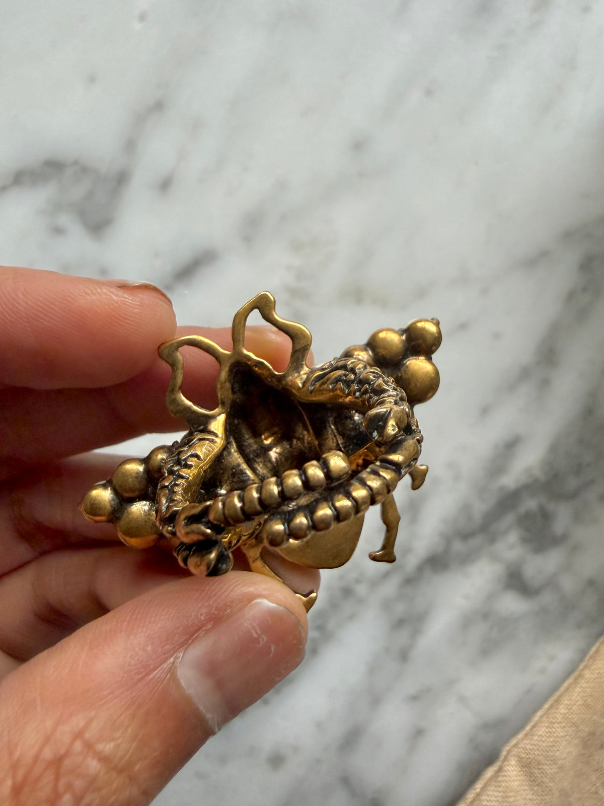 Gucci Bee Ring with Pearls & Crystals