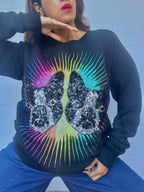 Gucci Black Knit Sequined Bosco & Orso Sweatshirt
