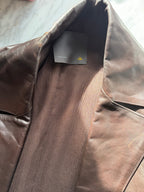 Fendi Leather Coat - Chocolate Brown