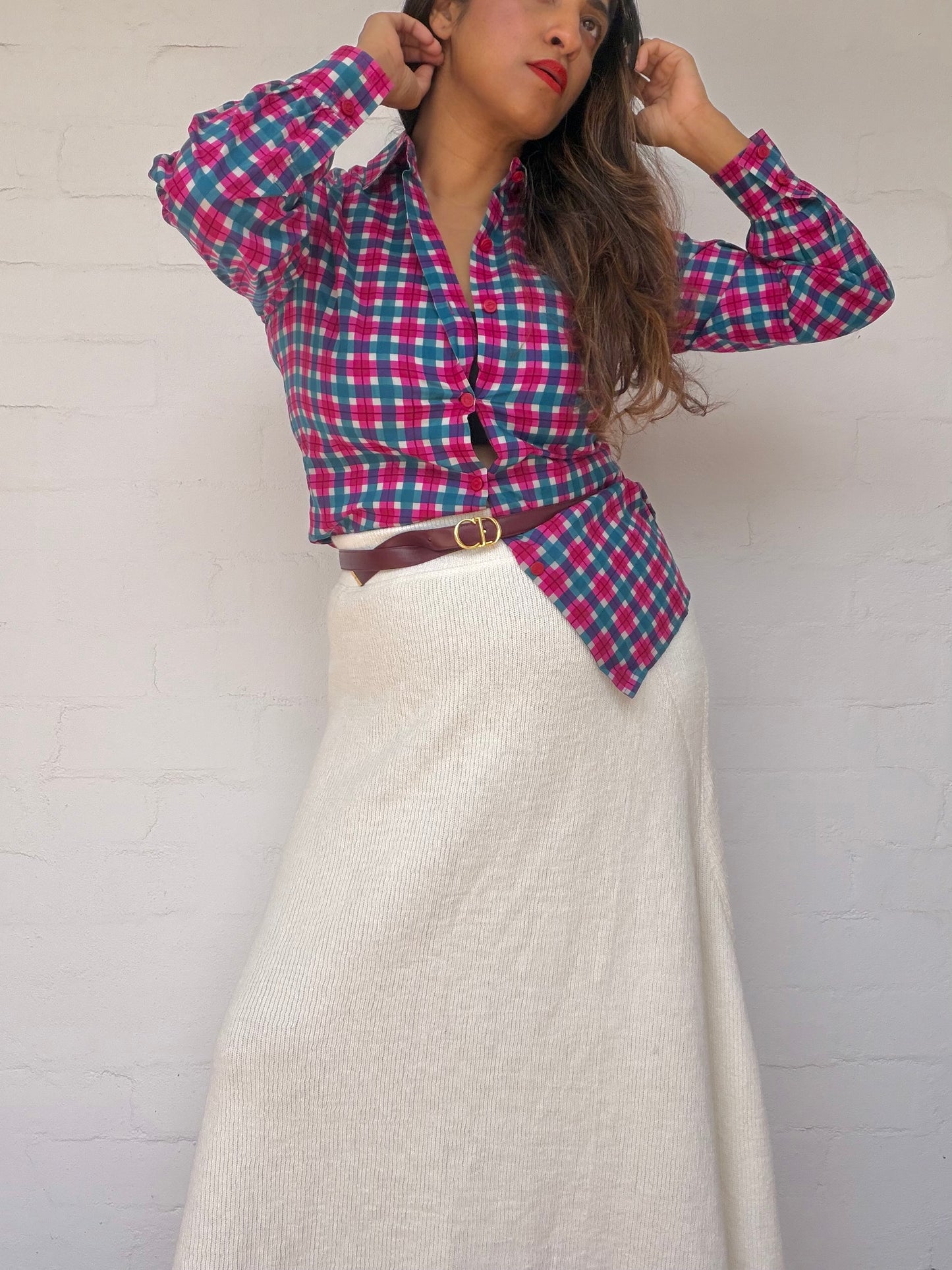 Christian Dior Pret A Porter Check Shirt