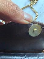 Rare Vintage Christian Dior Leather Bag - Brown