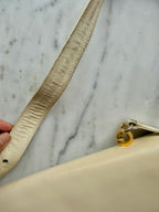 Vintage Gucci Interlocking G Dollar Crossbody Bag - Ivory