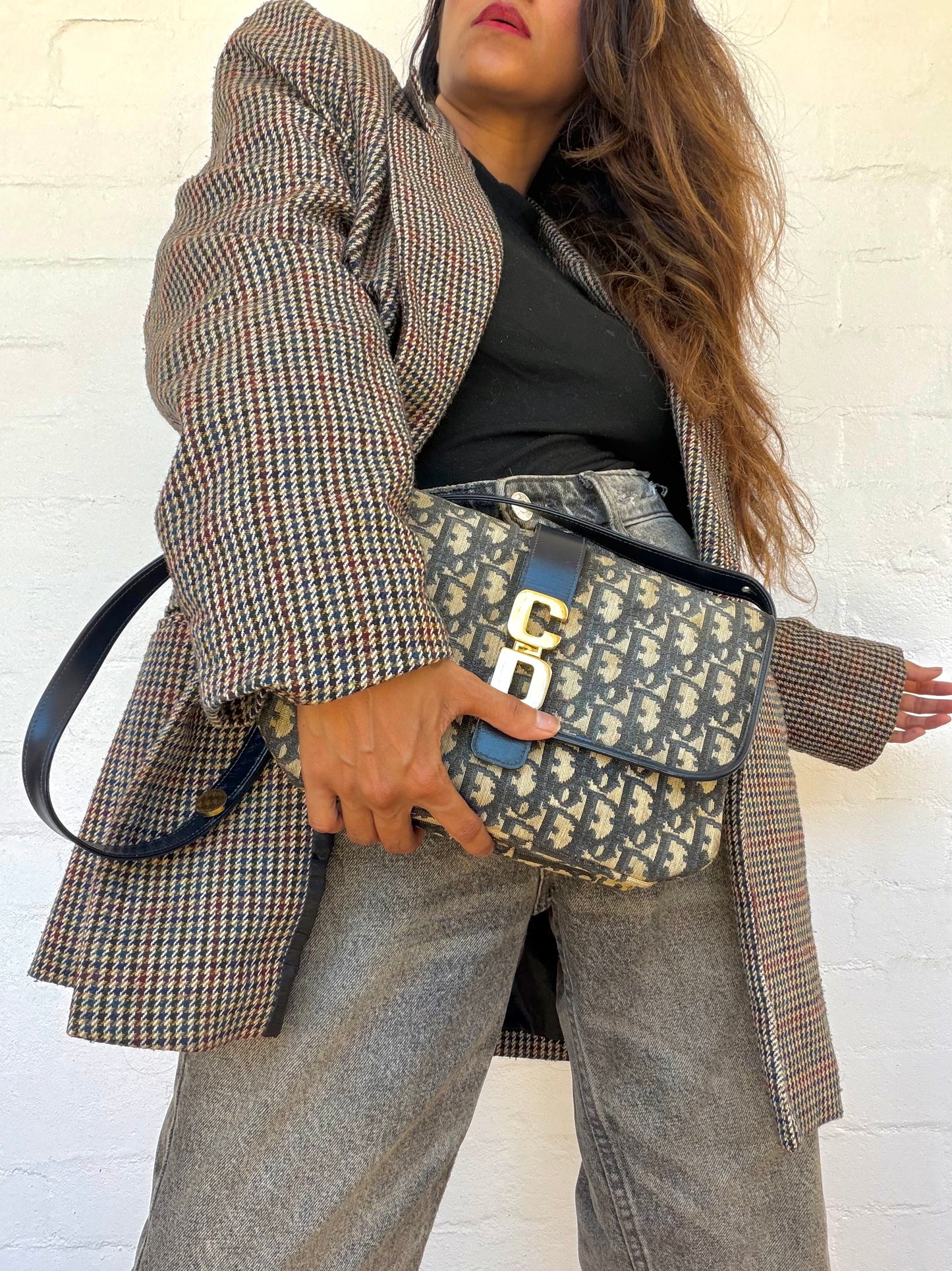 Rare Vintage Christian Dior Trotter Shoulder Bag
