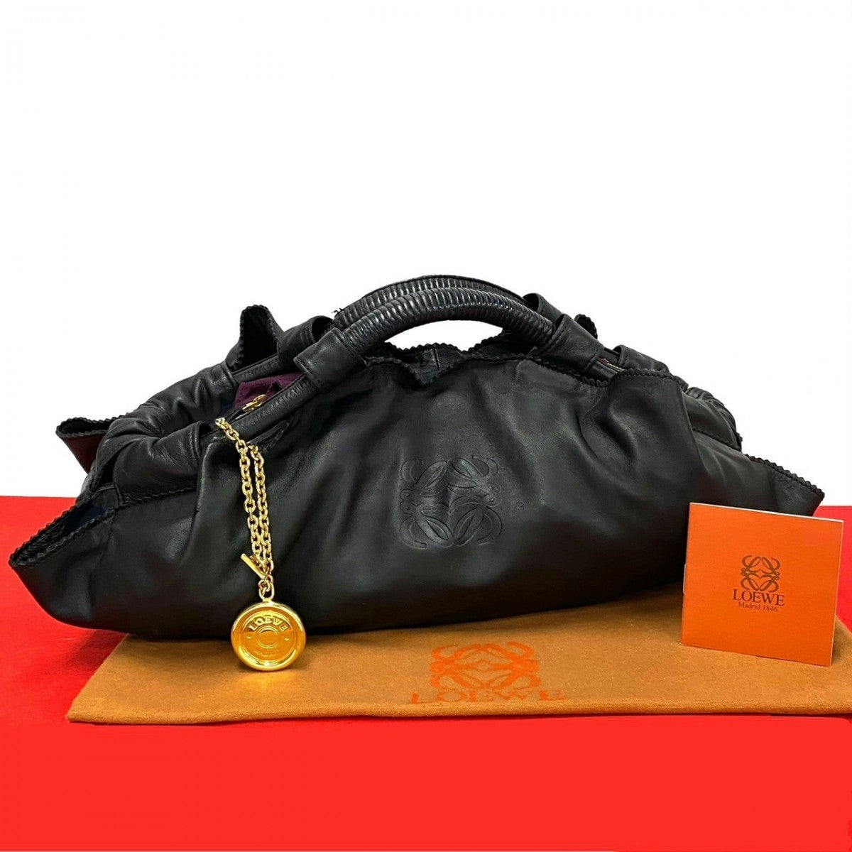 LOEWE Anagram Logo Nappa Aire Shoulder Bag – Effortless Luxury
