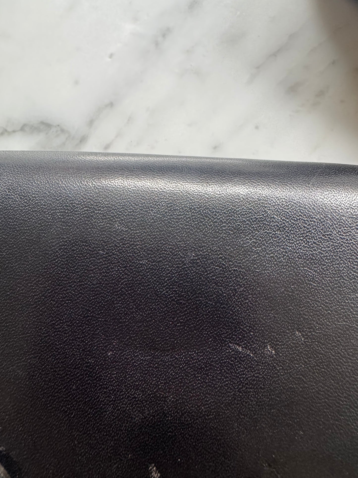 Vintage CELINE Horse Carriage Leather Black Shoulder Bag