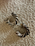Vintage Braided Hoop Earrings