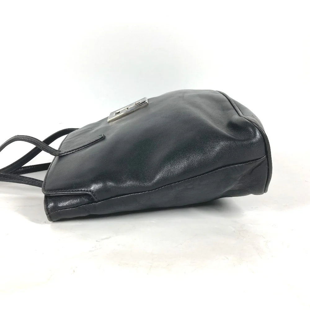 FENDI Leather Tote Bag - Black