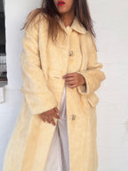 Vintage 1960's Mohair Coat - Cream