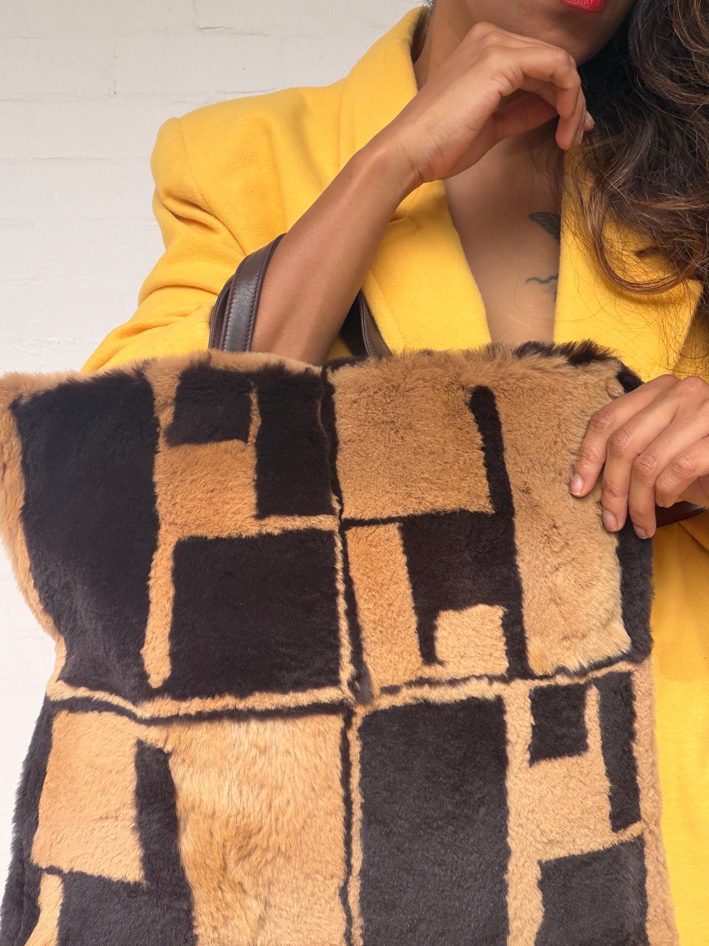 Rare Loewe Rare Shearling Bag