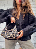 Bottega Veneta Leopard Leather Vanity Pouch