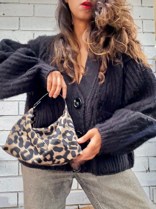 Bottega Veneta Leopard Leather Vanity Pouch