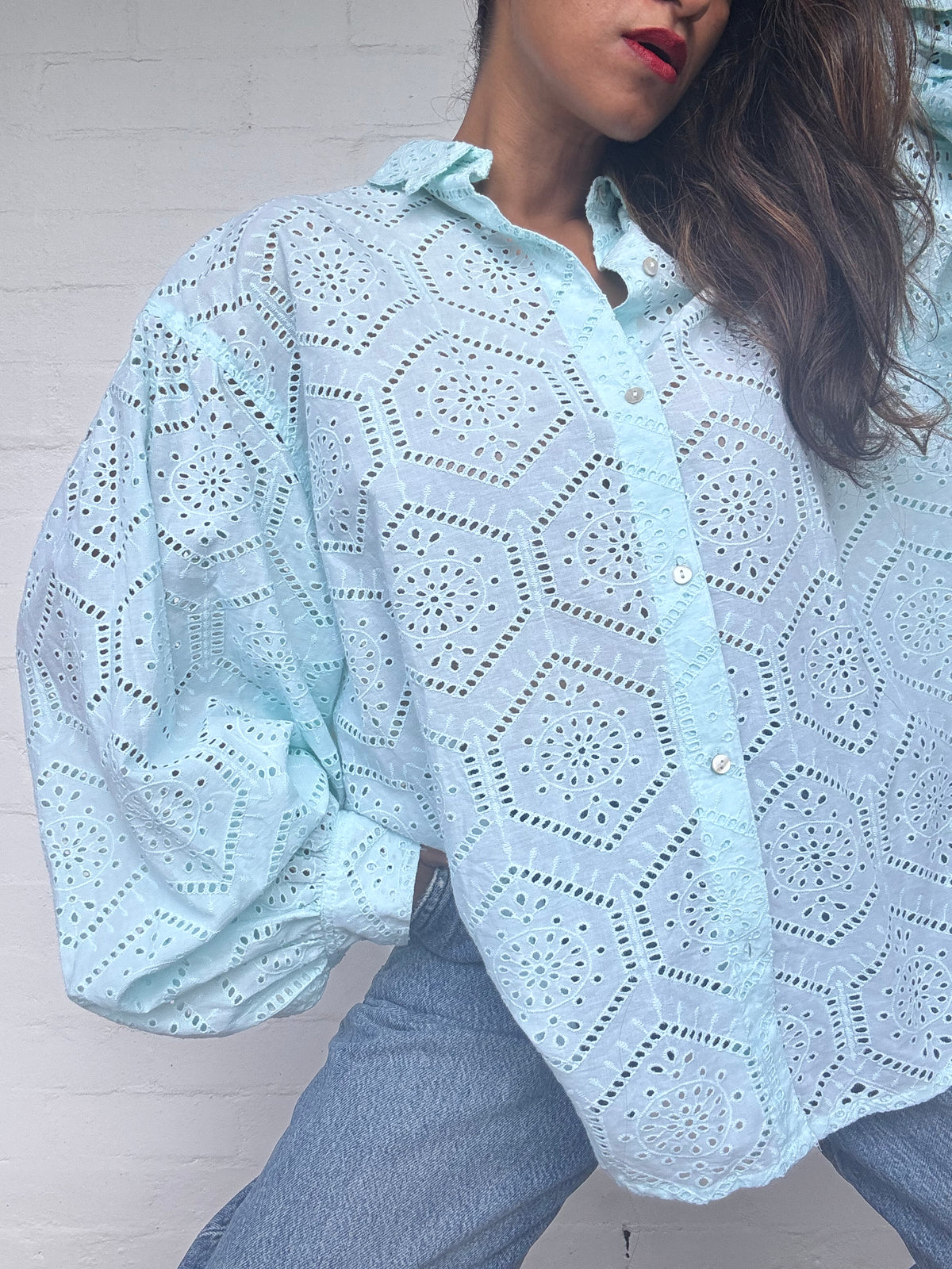 BNWT - Hannah Artwear Lace Shirt