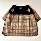 Burberry Balmacaan Trench Coat With Detachable Quilted Lining - Navy