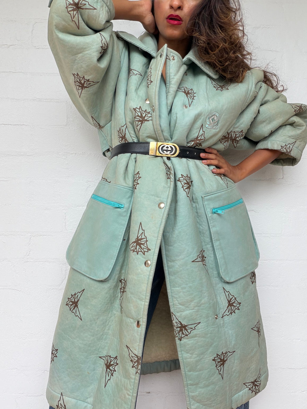 Vintage Christian Dior Shearling Coat