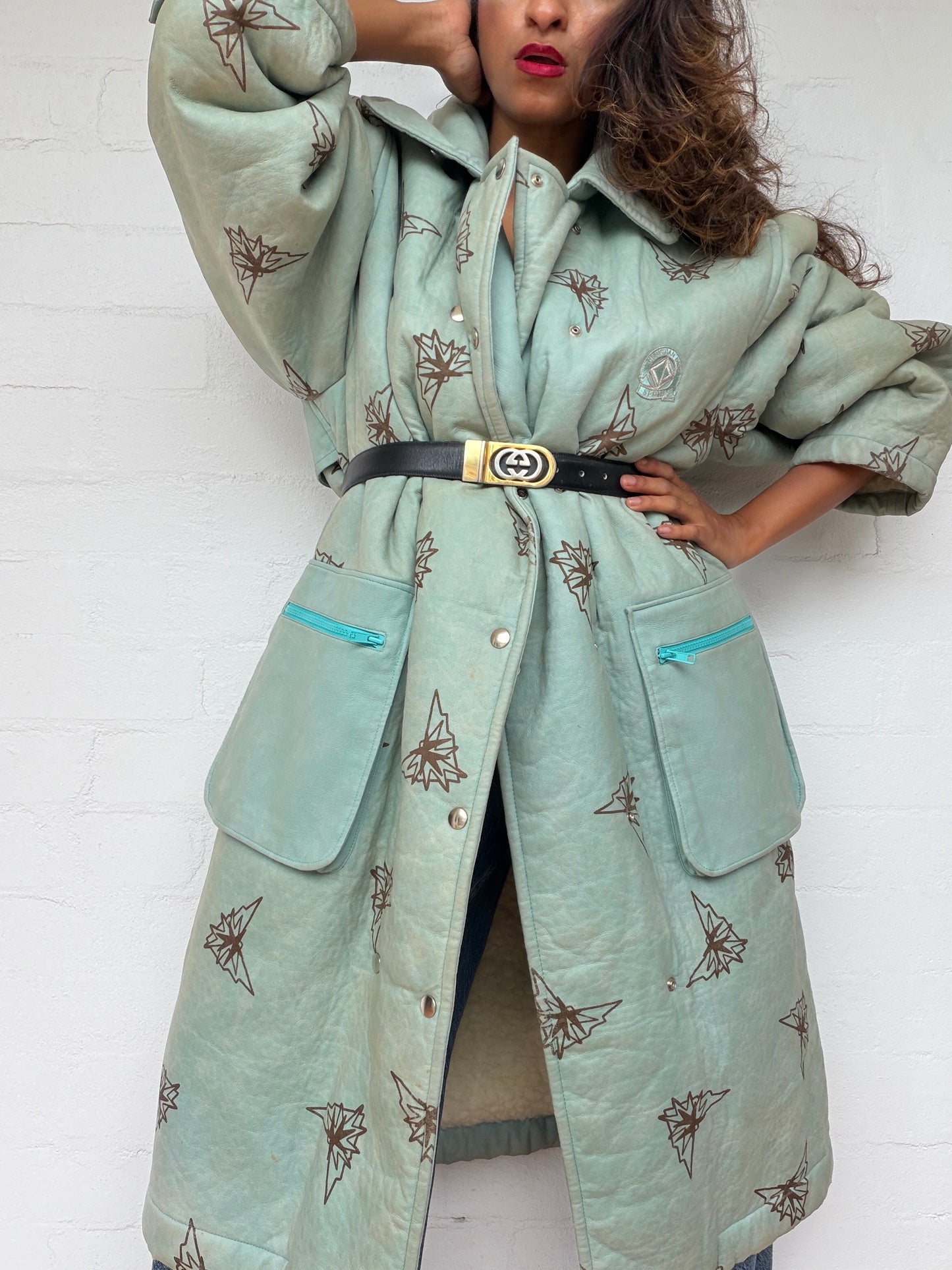 Vintage Christian Dior Shearling Coat