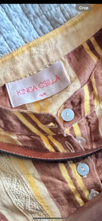 Kinga Csilla - Stripe Linen Maxi Dress