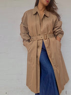 YSL Beige Trench Coat with Removable Lining