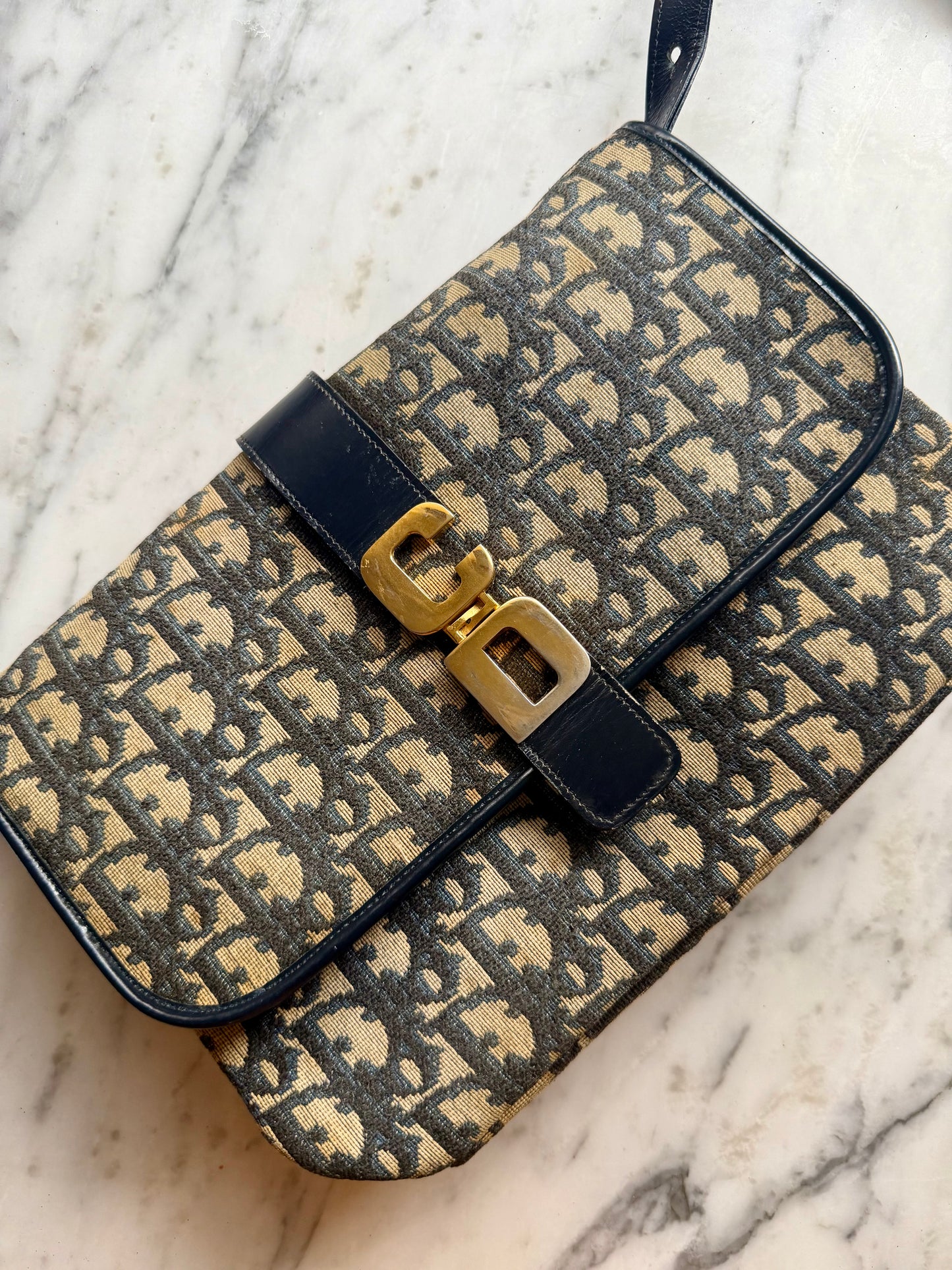 Rare Vintage Christian Dior Trotter Shoulder Bag
