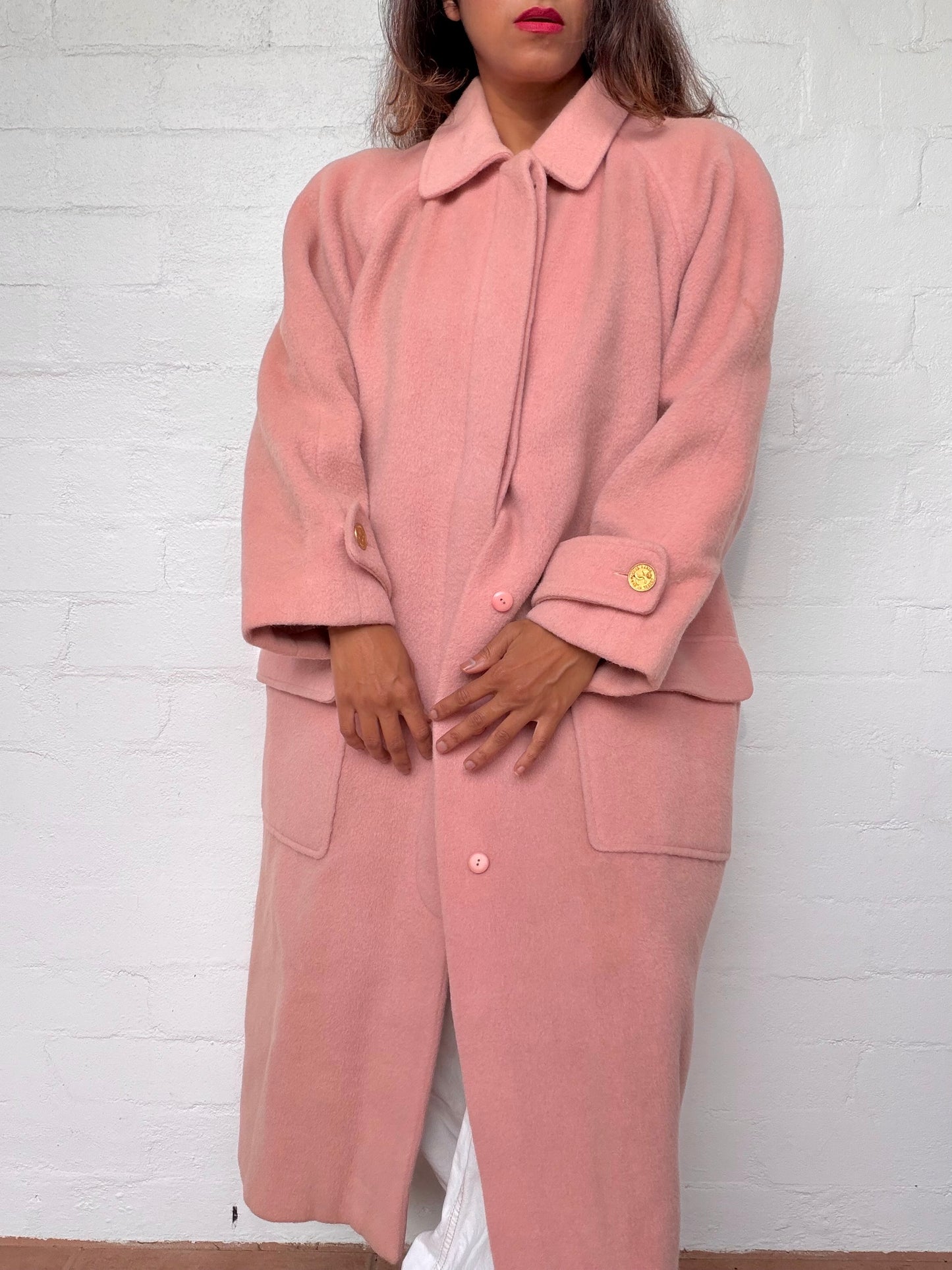Rare Vintage Chanel Wool Coat - Blush Pink