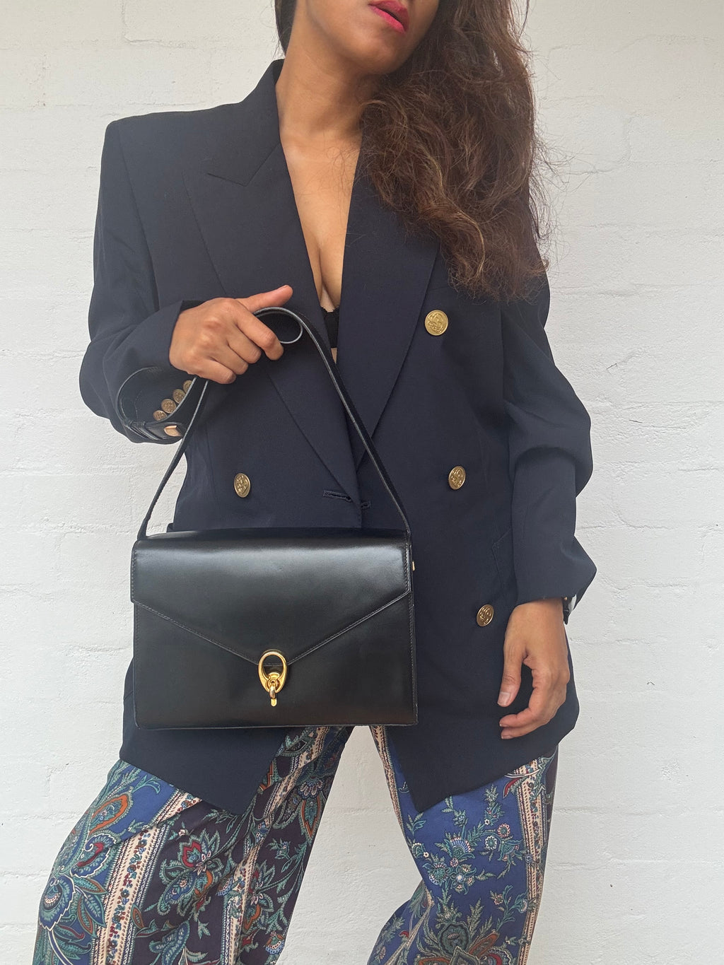 Authentic Vintage 1970's CELINE Calf Leather Bag
