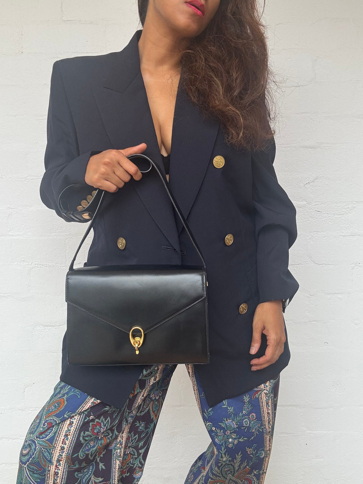 Authentic Vintage 1970's CELINE Calf Leather Bag