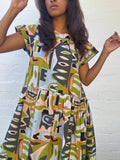 Gorman x Claire Johnson “Cameo Paper Cut” Cotton Dress