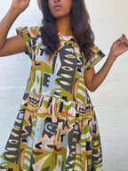 Gorman x Claire Johnson “Cameo Paper Cut” Cotton Dress
