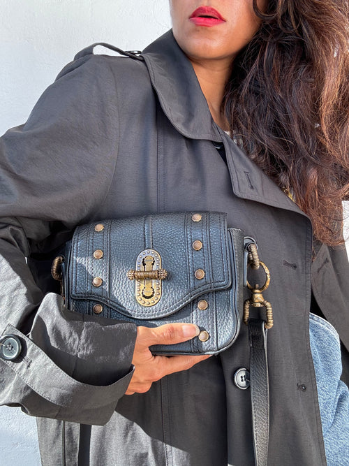 AJE Hutton Leather Crossbody Bag