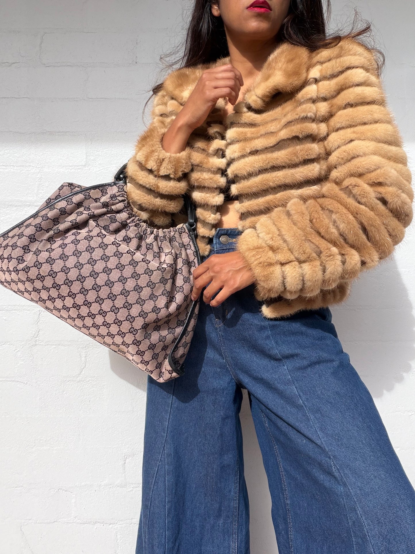 Gucci GG Monogram Canvas Shoulder Bag